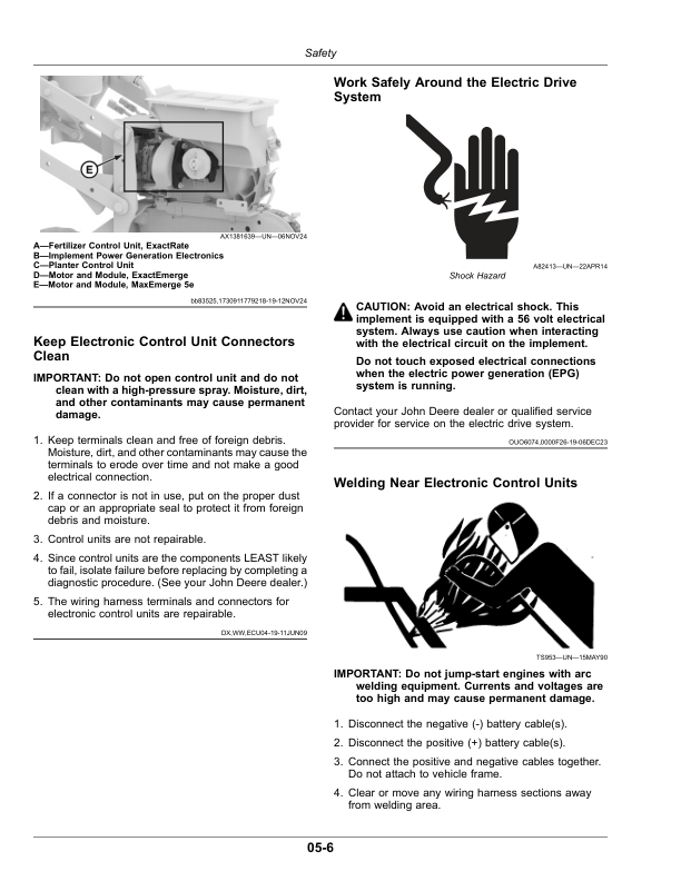 John Deere 1795 Planter with ExactEmerge or MaxEmerge 5e (Serial No. 814101-) Operator’s Manual (OMA146329) Workshop Guide