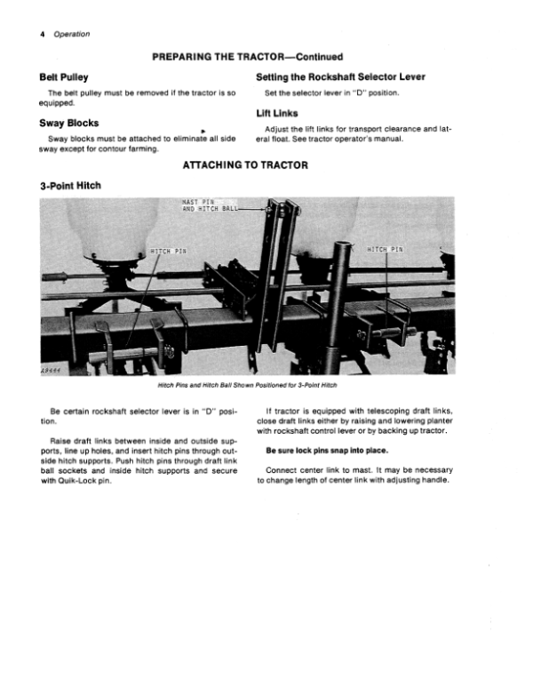 John Deere 6100 Series Maize Planter Operator’s Manual (OMA21680) Workshop Guide