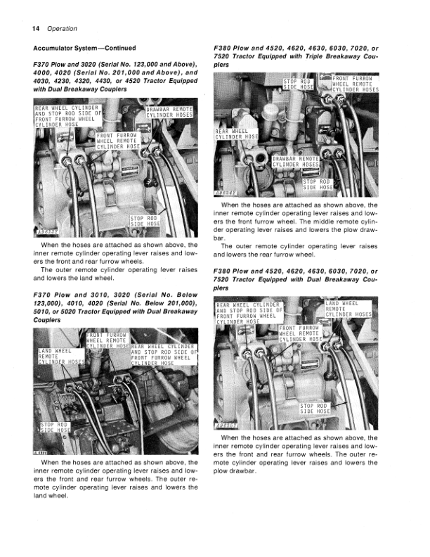 John Deere F370, F380 Moldboard Plow Operator’s Manual (OMA22707) Workshop Guide