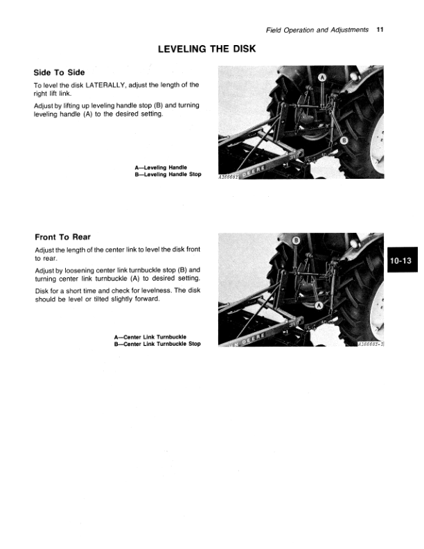 John Deere 31 Integral Harrow Disk Operator’s Manual (OMA28574) Workshop Guide