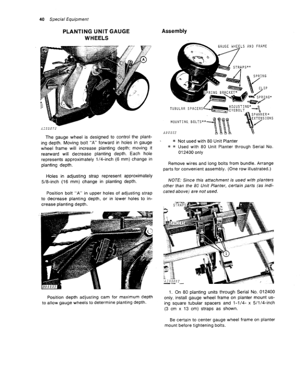 John Deere 80 Unit Planter Operator’s Manual (OMA28630) Workshop Guide