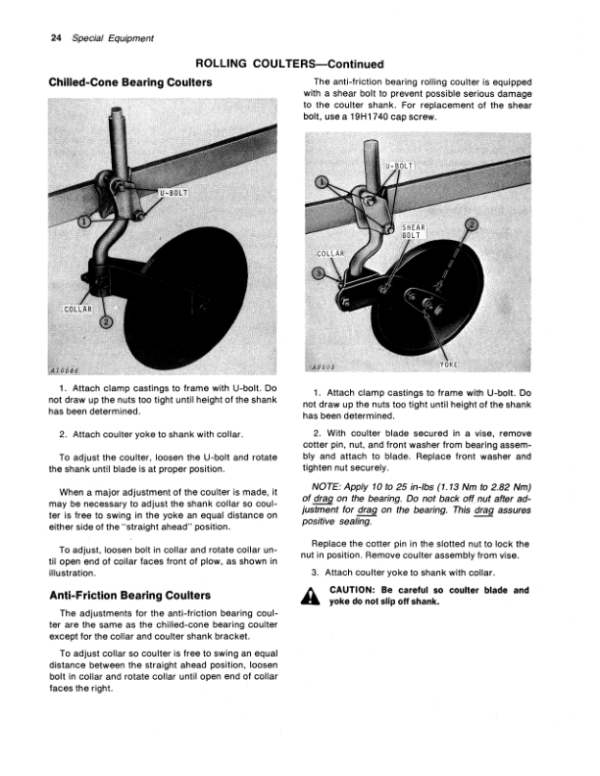 John Deere 1250 Moldboard Plow Operator’s Manual (OMA29212) Workshop Guide