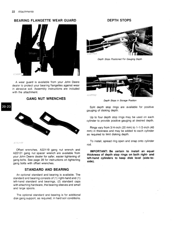 John Deere 220 Center Fold Power Flex Disk Operator’s Manual (OMA32797) Workshop Guide