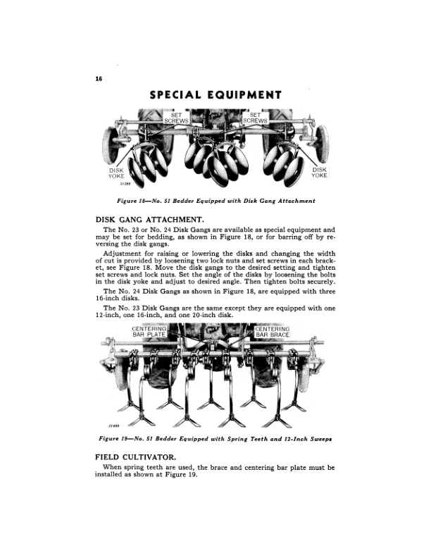 John Deere No. 50 Series Bedders & Planters Operator’s Manual (OMA37353) Workshop Guide