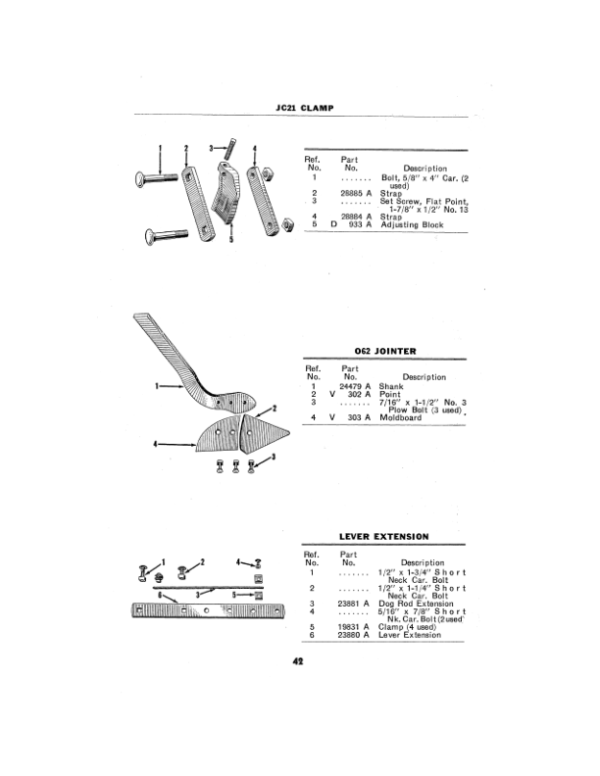 John Deere Nos. 55-, 56A-, 56B-, 56H Three Bottom Tractor Plows Operator’s Manual (OMA4446) Workshop Guide