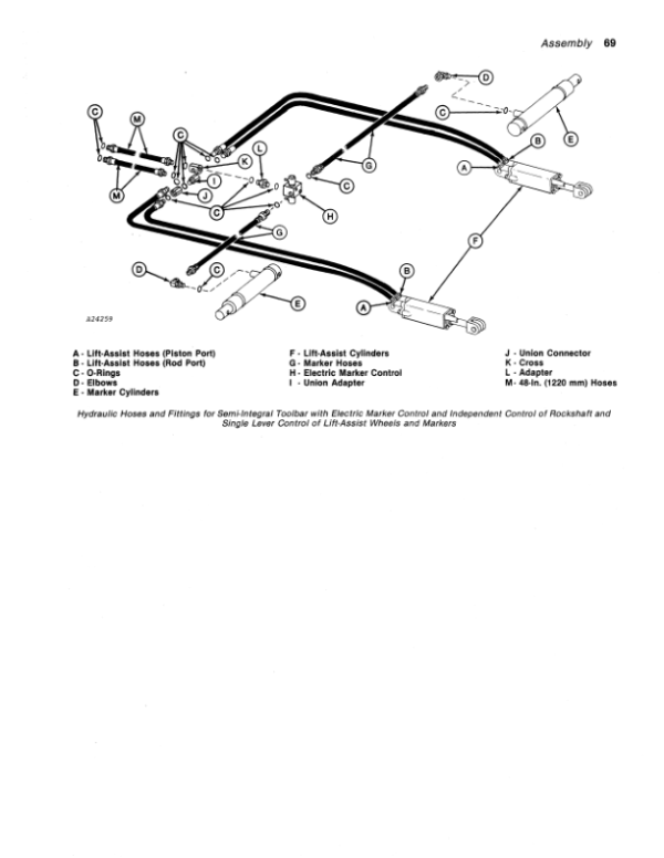 John Deere 70 Folding Toolbar Operator’s Manual (OMA45278) Workshop Guide