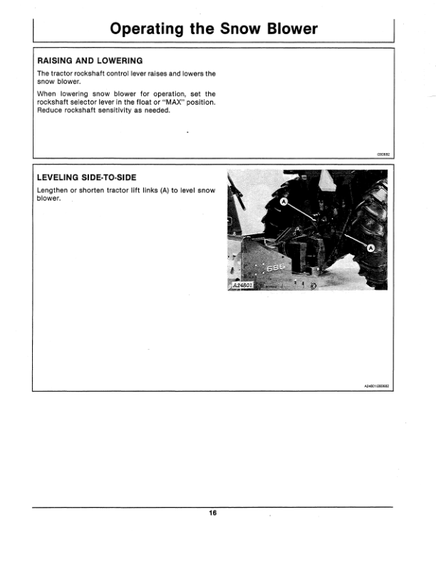 John Deere 686, 696 Snow Blowers Operator’s Manual (OMA45375) Workshop Guide
