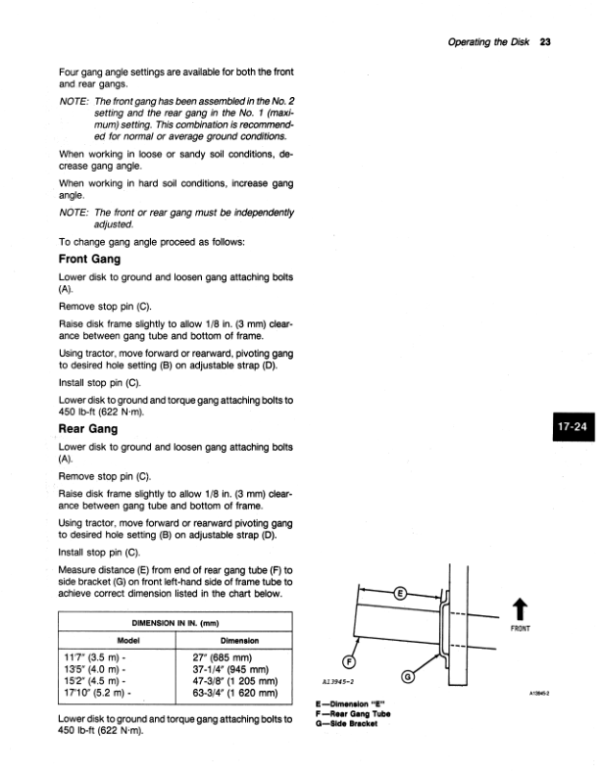 John Deere 455 Offset Harrow Disk Operator’s Manual (OMA46594) Workshop Guide
