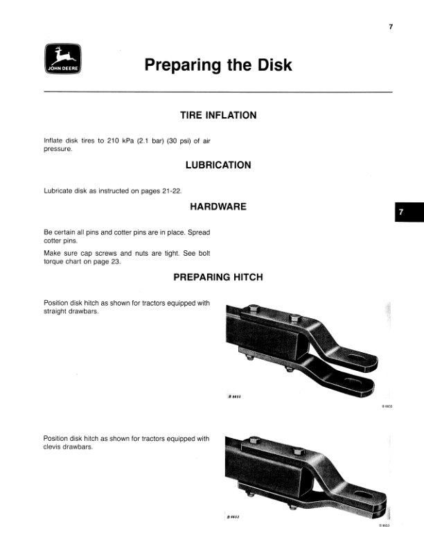 John Deere 1635 Disk Harrow Operator’s Manual (OMA46835) Workshop Guide