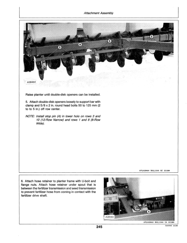 John Deere 7000 Drawn (Flex-Fold) Planters 8RW, 12RN Operator’s Manual (OMA49798) Workshop Guide