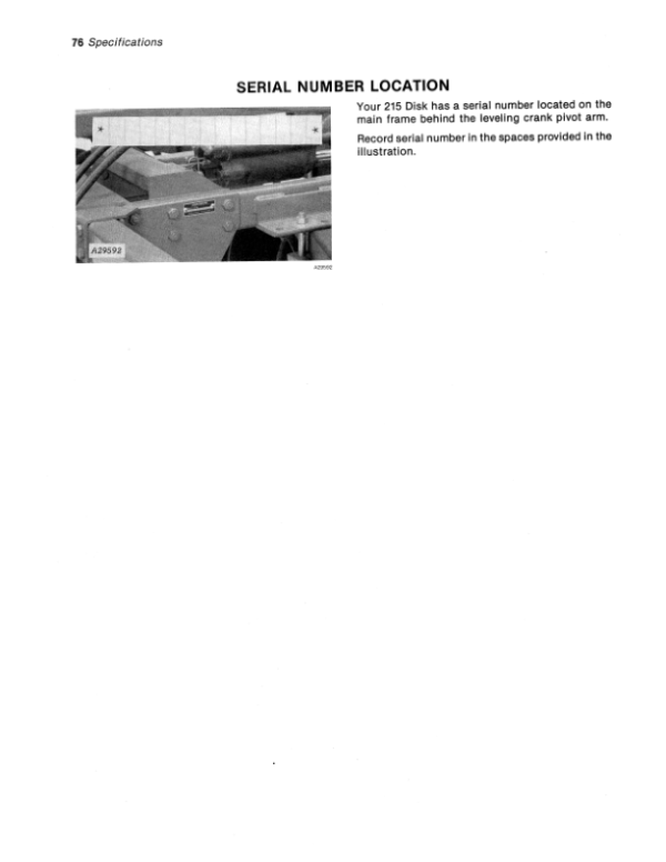 John Deere 215 Standard, 215 DuraCushion Disks Operator’s Manual (OMA50492) Workshop Guide