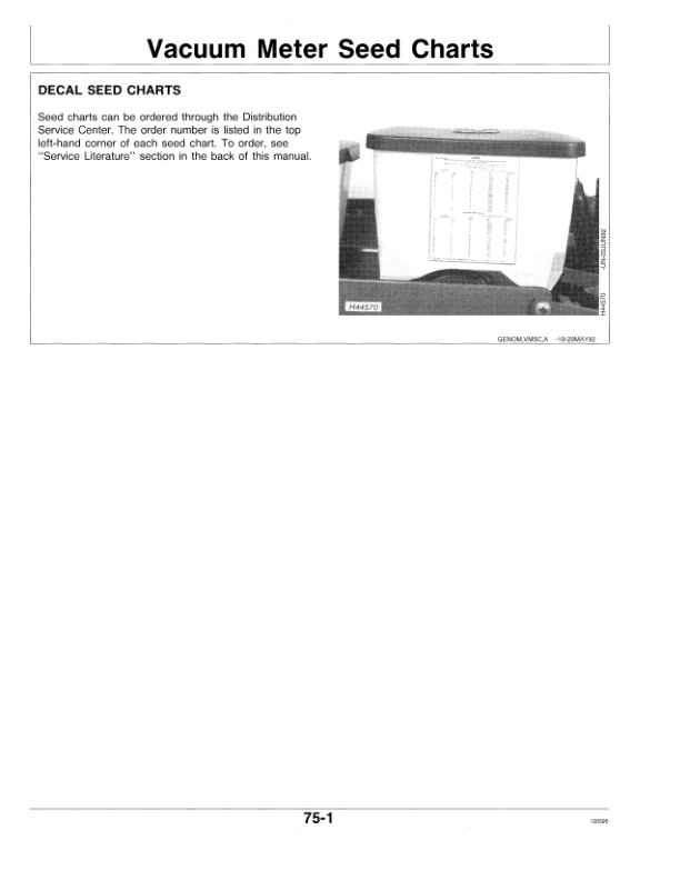 John Deere 7240 (Narrow Row) Drawn Planters Operator’s Manual (OMA54954) Workshop Guide