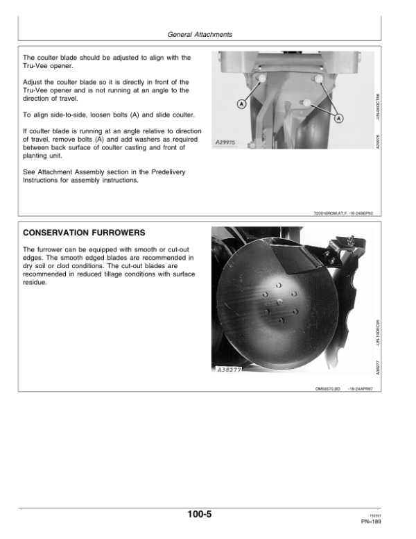 John Deere 1770 Drawn Planters (675101-675999) Operator’s Manual (OMA60117) Workshop Guide