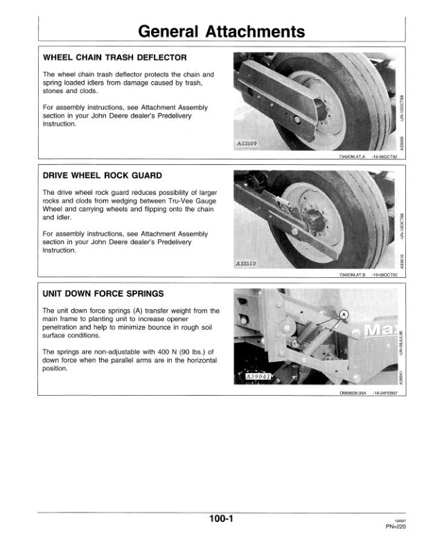 John Deere 1730 Integral Planter (675101-675999) Operator’s Manual (OMA60133) Workshop Guide