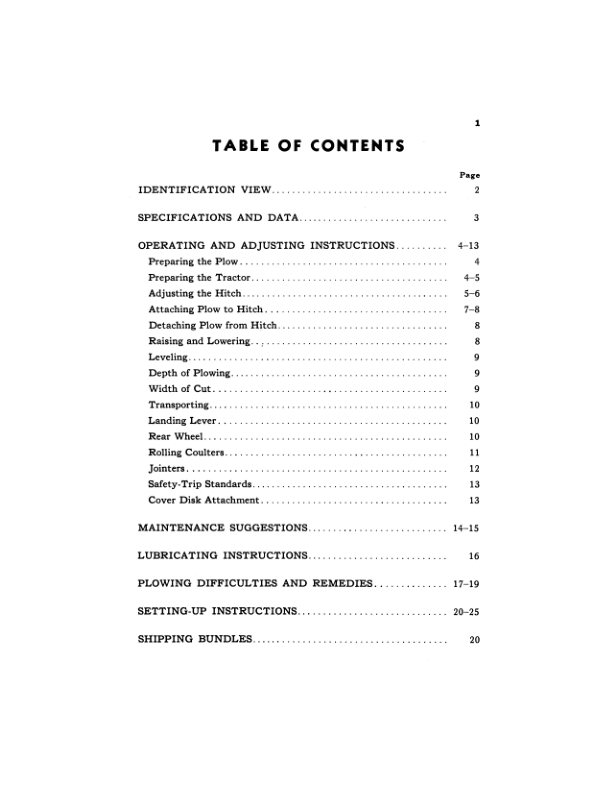 John Deere 814 Integral Moldboard Plow Operator’s Manual (OMA681255) Workshop Guide