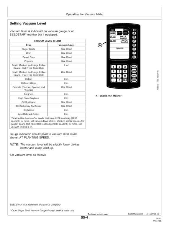 John Deere 1770 Drawn Planters (Includes OM Supplement A76259) Operator’s Manual (OMA69688) Workshop Guide
