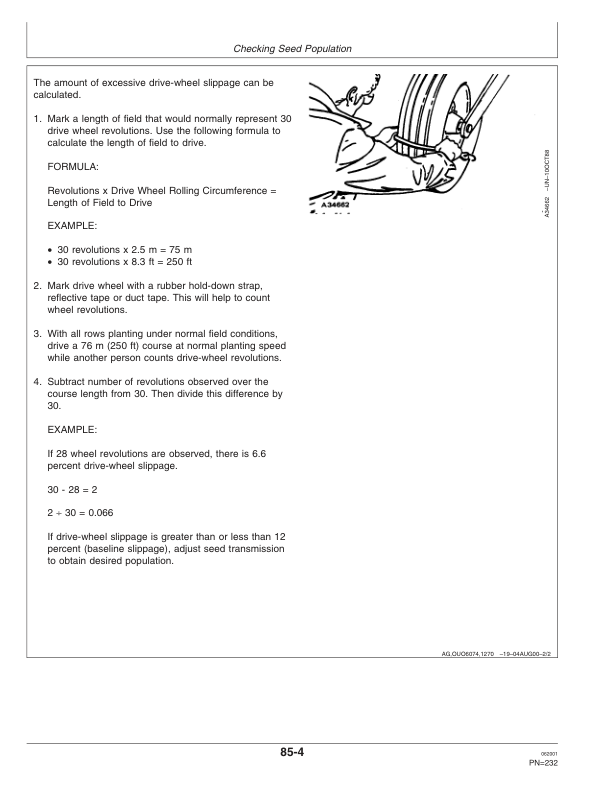 John Deere 1770 Drawn Planters (695101-) Operator’s Manual (OMA70310) Workshop Guide