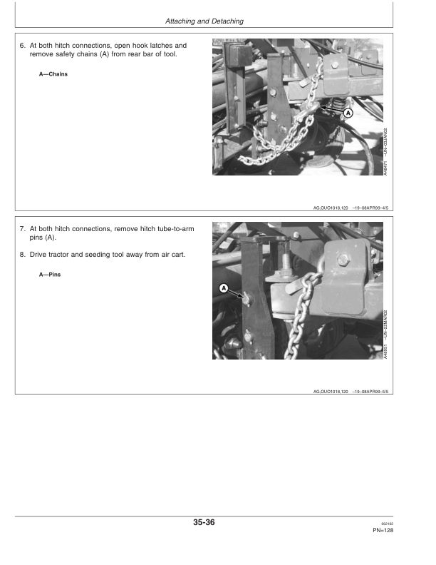 John Deere 1910 Commodity Air Cart (Ground Driven) North America (695101-695999) Operator’s Manual (OMA72117) Workshop Guide