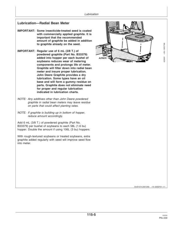 John Deere 1710 & 1720 Integral Planter Operator’s Manual (OMA72765) Workshop Guide