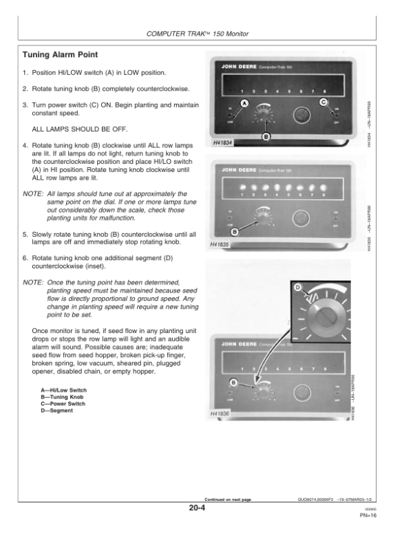 John Deere ComputerTrak Monitors Worldwide Edition (720101-735100) Operator’s Manual (OMA77221) Workshop Guide