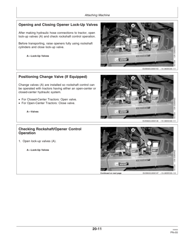John Deere 1895 SFP No-Till Air Drill North America (7050101-710100) Operator’s Manual (OMA77489) Workshop Guide