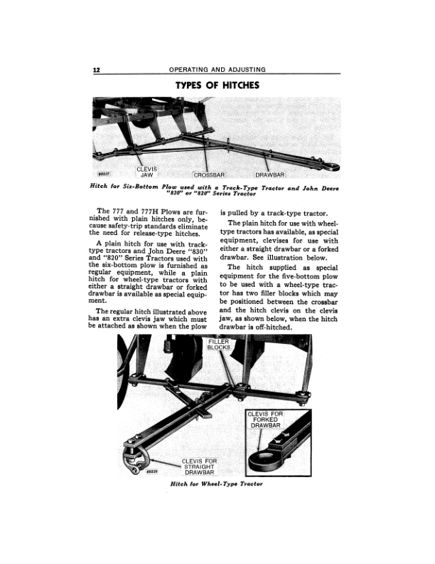 John Deere 777, 777H Moldboard Plows Operator’s Manual (OMA81859) Workshop Guide