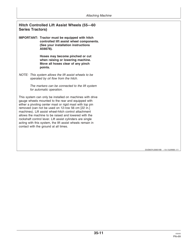 John Deere 1710 & 1720 Integral Planter Operator’s Manual (OMA82867) Workshop Guide