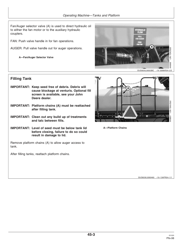 John Deere 1690 Central Commodity System Operator’s Manual (OMA83111) Workshop Guide
