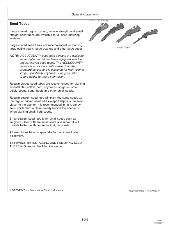 John Deere 1770NT 16-Row CCS MaxEmerge Planter w/XP Row Units Operator’s Manual (OMA83920) Workshop Guide