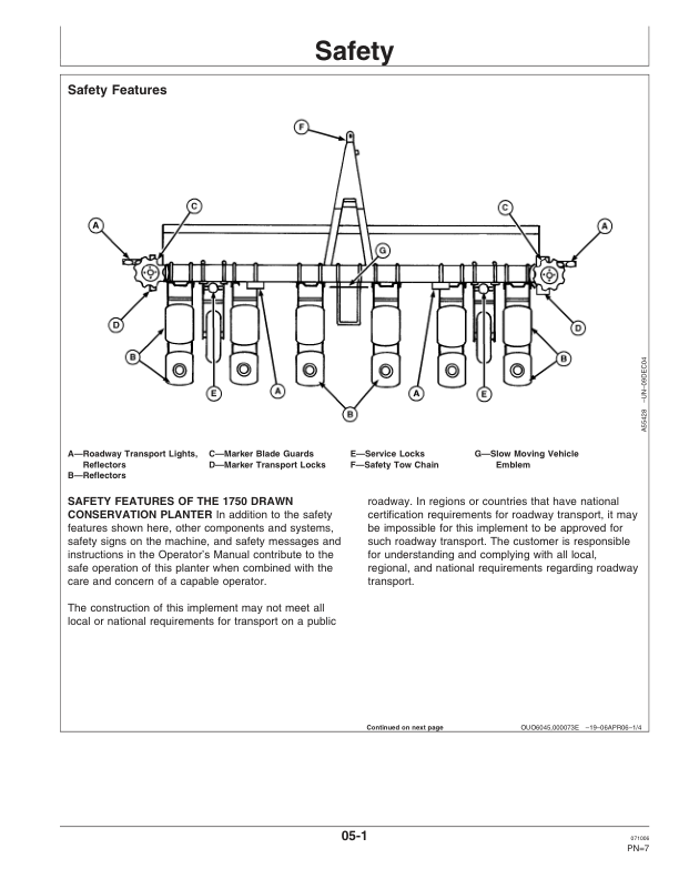 John Deere 1750 1770-12R, 1780 Drawn Planters (720101-720999) Operator’s Manual (OMA84641) Workshop Guide