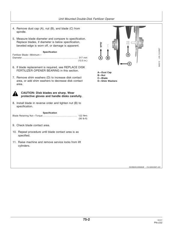 John Deere 1750, 1770 12R, 1780 Planters (725101-725999) Operator’s Manual (OMA85423) Workshop Guide