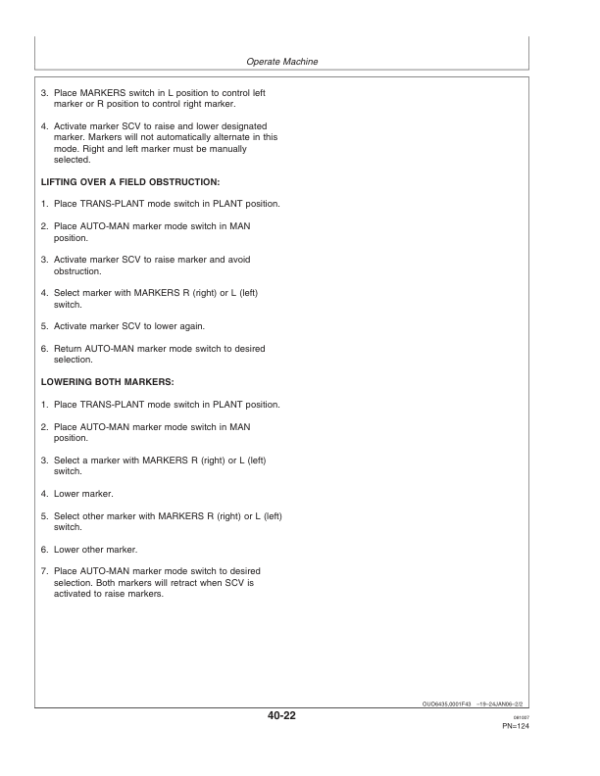 John Deere 1770NT 12/16/24 Row CCS ProSeries Planter with XP Row Units Operator’s Manual (OMA85457) Workshop Guide