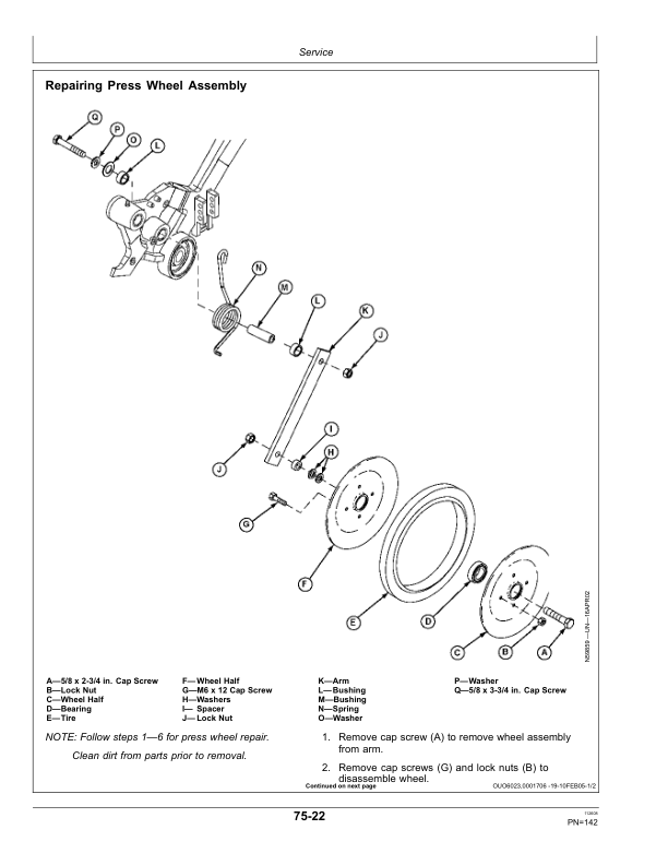 John Deere 750A Grain Drill European Edition (730101-755100) Operator’s Manual (OMA87213) Workshop Guide