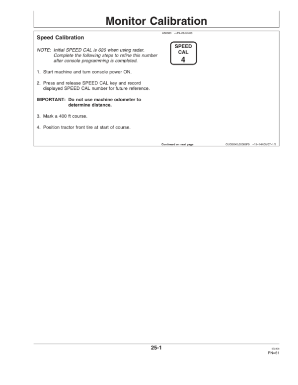John Deere Central Insecticide System (-730999) Operator’s Manual (OMA87233) Workshop Guide