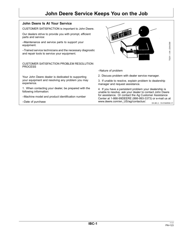 John Deere 730 Level Lift Air Disk Drill North America (735101-740100) Operator’s Manual (OMA88502) Workshop Guide
