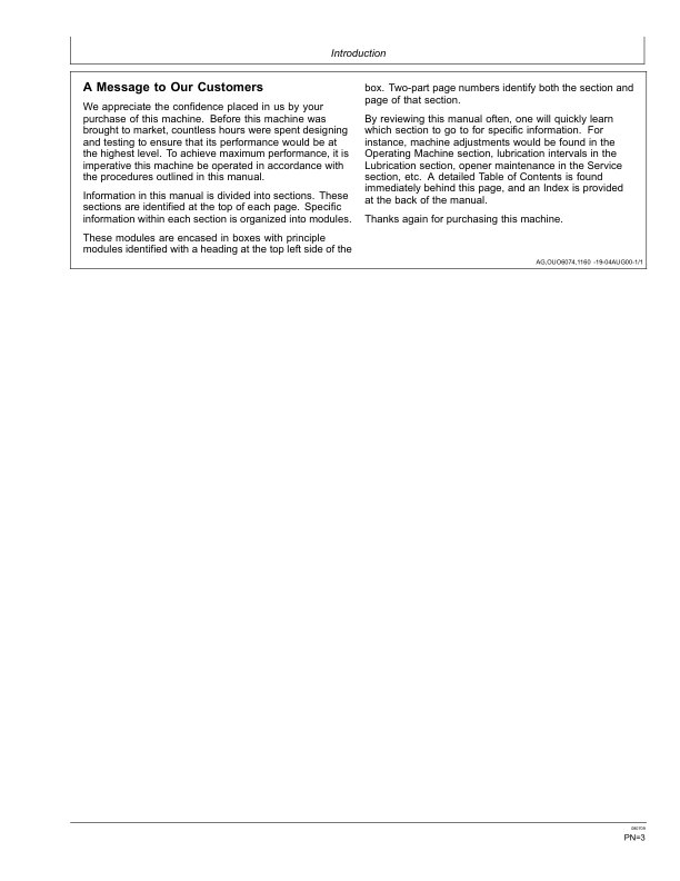 John Deere Components for Deere/Orthman Planters Worldwide Edition (735101-740100) Operator’s Manual (OMA89084) Workshop Guide