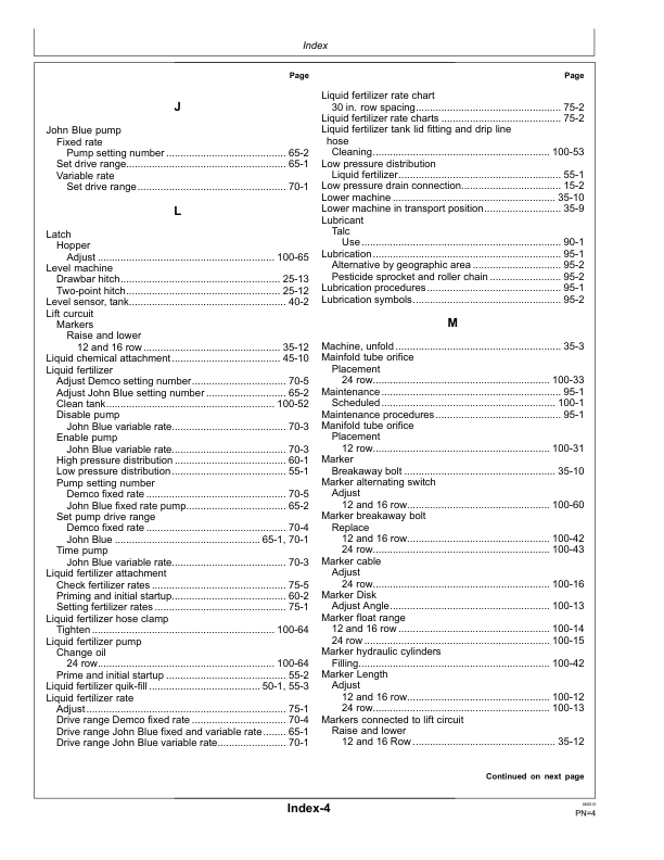 John Deere 1770NT CCS Planter (12/16/24 Row) w/MaxEmerge XP Row Units Operator’s Manual (OMA90302) Workshop Guide