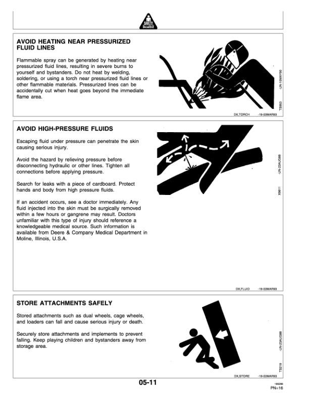 John Deere 6100, 6200, 6300 & 6400 Tractors Operator’s Manual (OMAL110985) Workshop Guide
