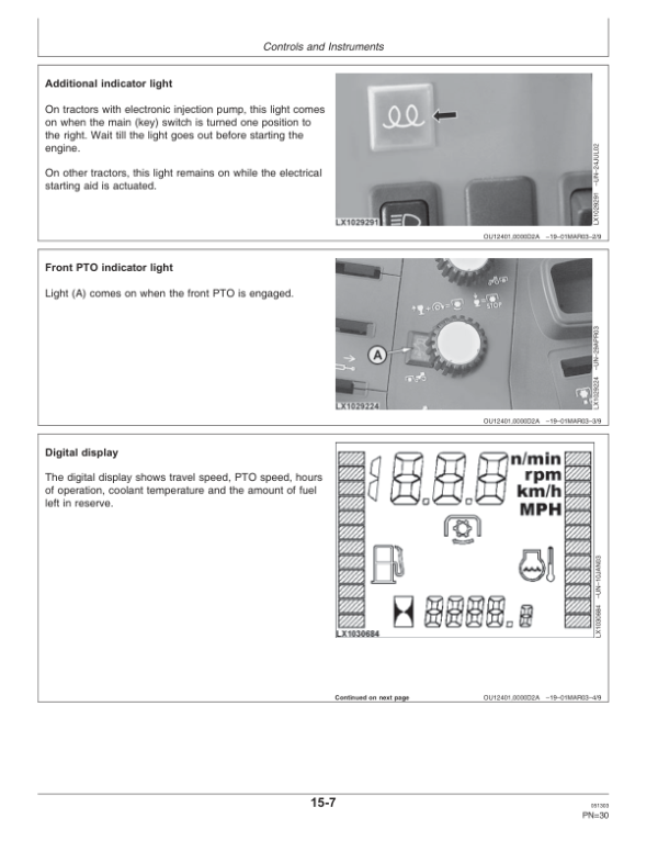 John Deere 6020SE, 6120SE, 6220SE, 6320SE & 6420SE Tractors Operator’s Manual (OMAL152794) Workshop Guide