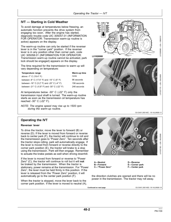 John Deere 6230, 6330 & 6430 Premium Tractors Operator’s Manual (OMAL171426) Workshop Guide