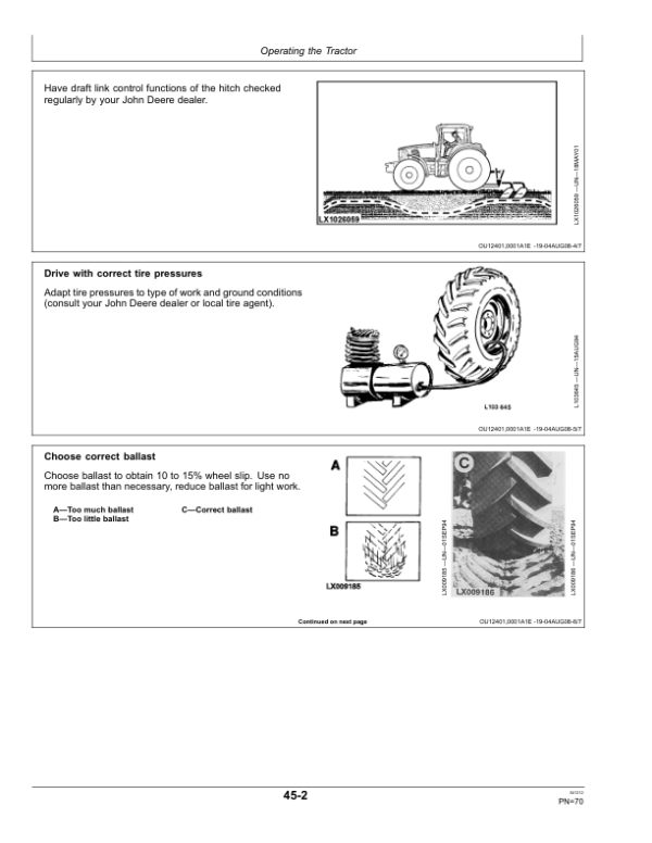 John Deere 5080R, 5090R, 5100R, 5080RN, 5090RN & 5100RN Tractors Operator’s Manual (OMAL200158) Workshop Guide