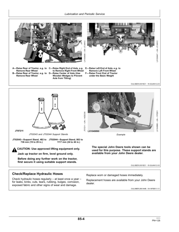 John Deere 5070M, 5080M, 5090M & 5100M Tractors Operator’s Manual (OMAL200244) Workshop Guide