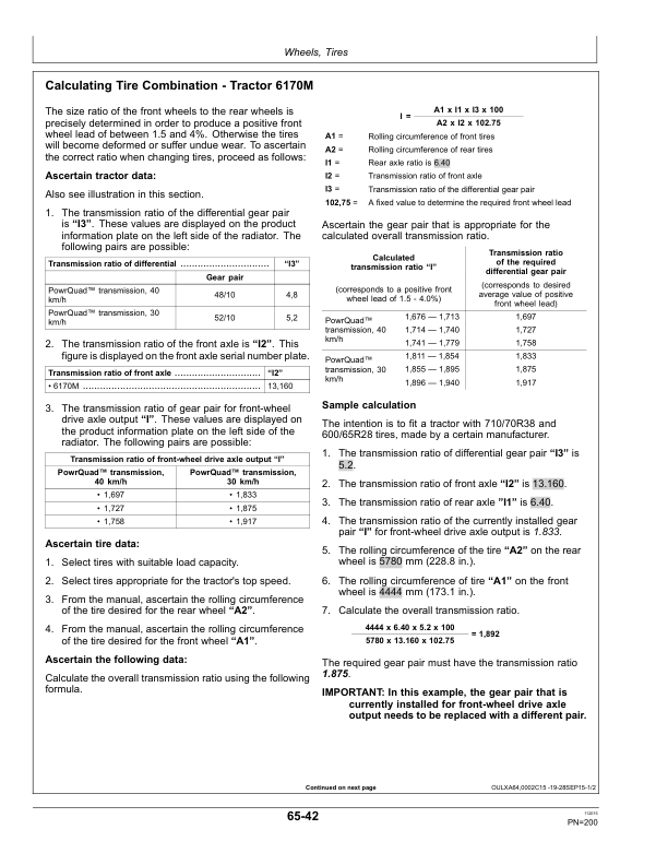 John Deere 6150M, 6170M Tractors (European/Export Edition) Operator’s Manual (OMAL213186) Workshop Guide