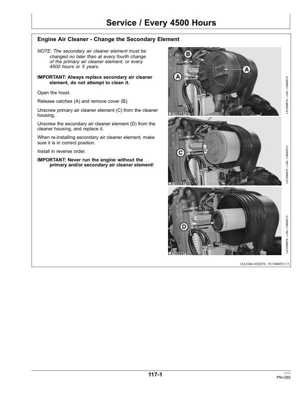 John Deere 6090MC, 6100MC, 6110MC, 6090RC, 6100RC & 6110RC Tractors European Edition Operator’s Manual (OMAL216252) Workshop Guide
