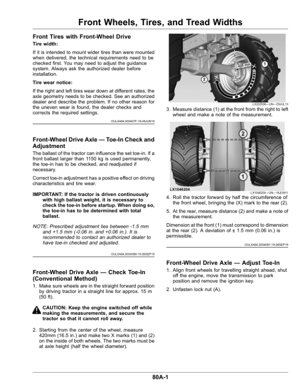 John Deere 6155M, 6175M, 6195M Tractors, 6-Cylinder Engines 6068U Operator’s Manual (OMAL226049) Workshop Guide