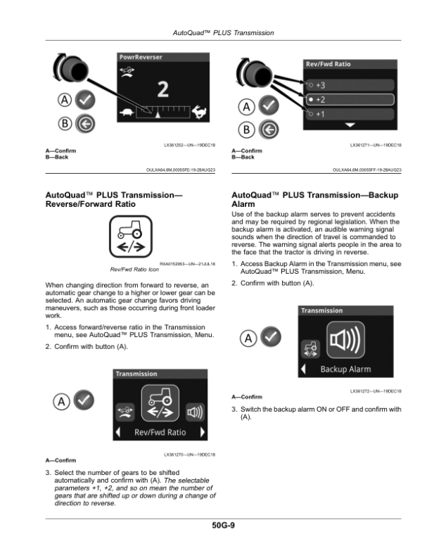 John Deere Tractors 6090M, 6100M, 6110M, 6120M (WB2400) (MY20- ) Operator’s Manual (OMAL229627) Workshop Guide