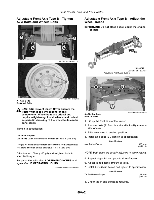 John Deere Tractors 6110M to 6155M (MY20-) with Open Operator’s Station Operator’s Manual (OMAL232870) Workshop Guide