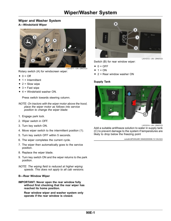 John Deere Tractors 6M 130—6M 150 (MX) Operator’s Manual (OMAL243767) Workshop Guide