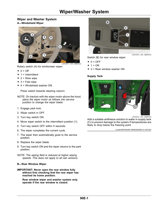 John Deere Tractors 6M 130—6M 150 (MX) Operator’s Manual (OMAL243767) Workshop Guide