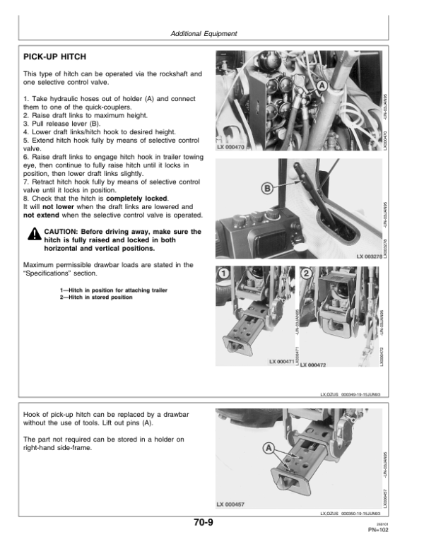 John Deere 6600 Tractors Operator’s Manual (OMAL81271) Workshop Guide